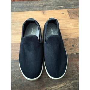 Allbirds Wool Loungers Womens 8 True Black Slip On Merino Wool Sneakers NV1